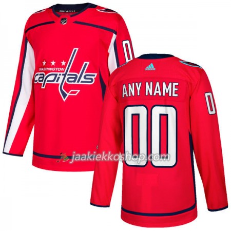 Miehille NHL Washington Capitals Pelipaita Custom Adidas 2017-2018 Punainen Authentic